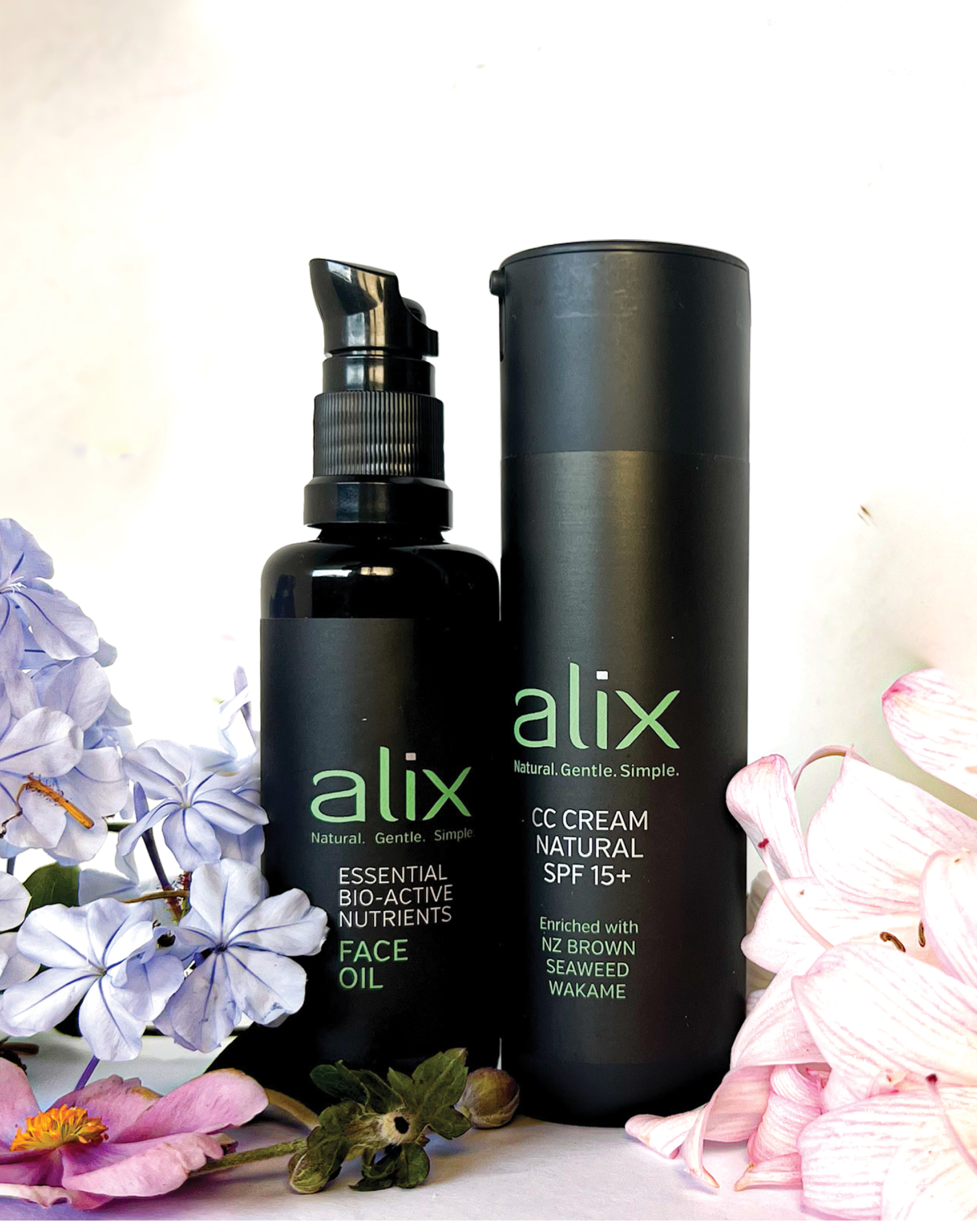 Bio-Active Face Oil + CC Cream, Natural SPF 15+ Duo