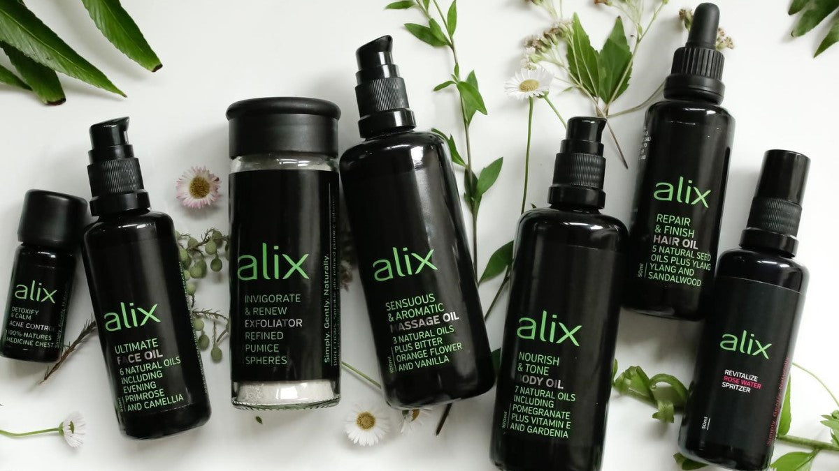 Range of Alix Skincare products
